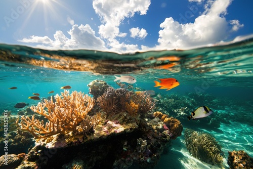 Exploring a vibrant coral reef in dry tortugas national park underwater scene marine life tropical environment close-up view nature conservation concept