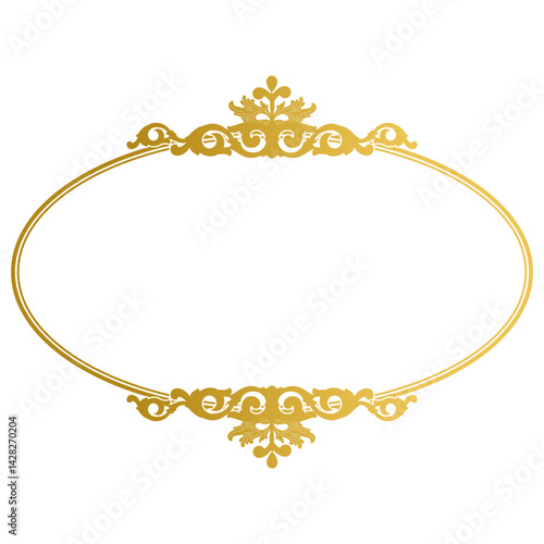 oval decorative border frame.eps