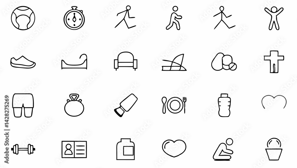 healthy lifestyle set of web icons in line style .eps healthy lifestyle set of web icons in line style .eps