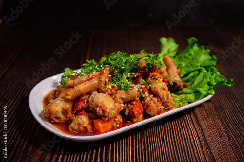 Mala Chicken Feet Salad
