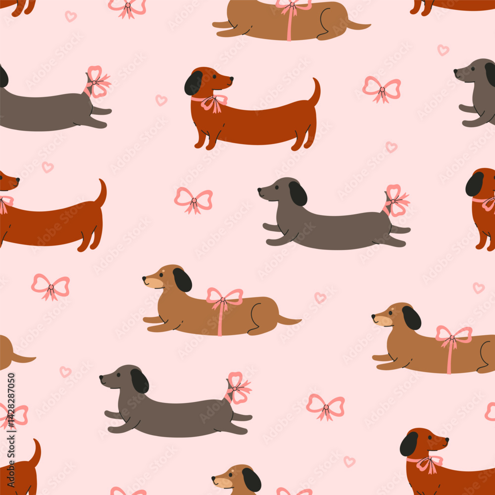 Dachshunds and bows
