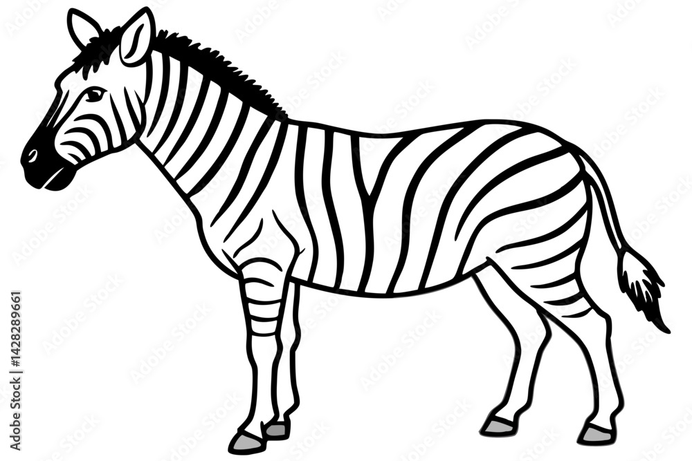 Obraz premium Graceful Striped Illustration