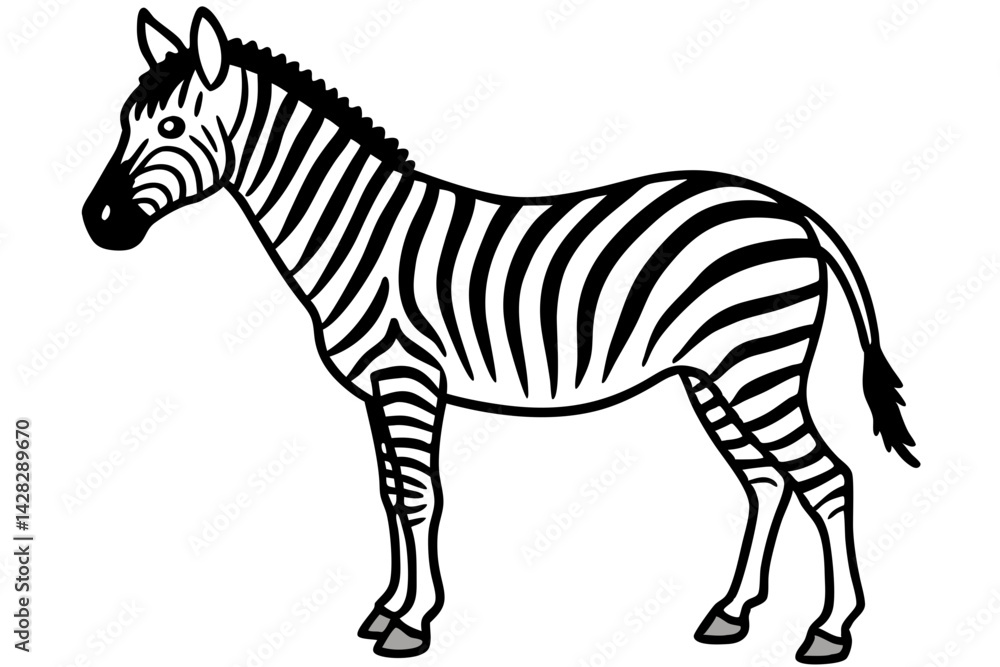 Fototapeta premium Graceful Striped Illustration