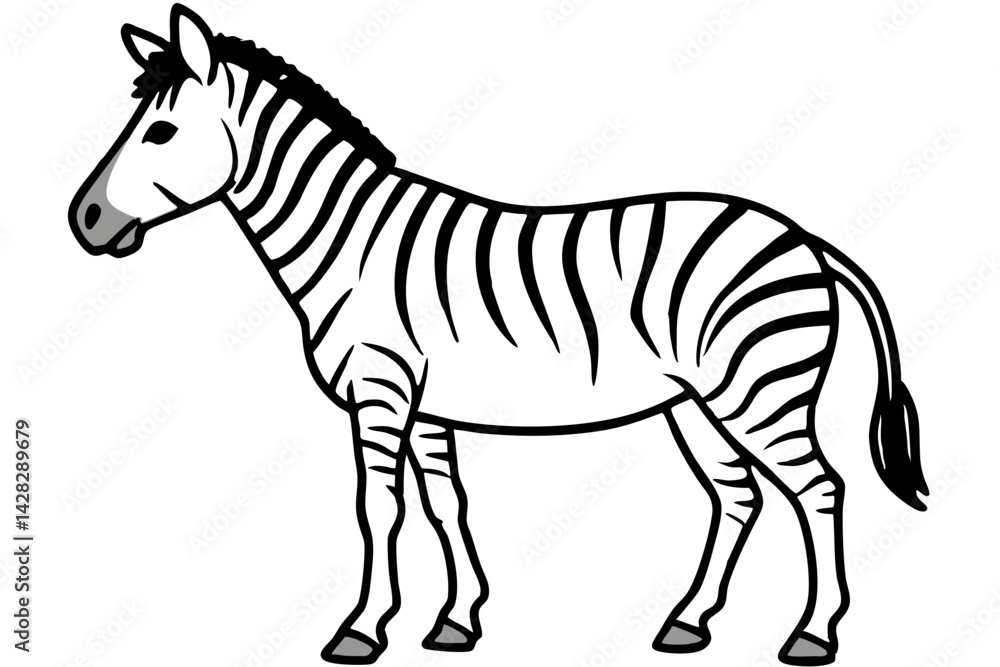 Obraz premium Graceful Striped Illustration