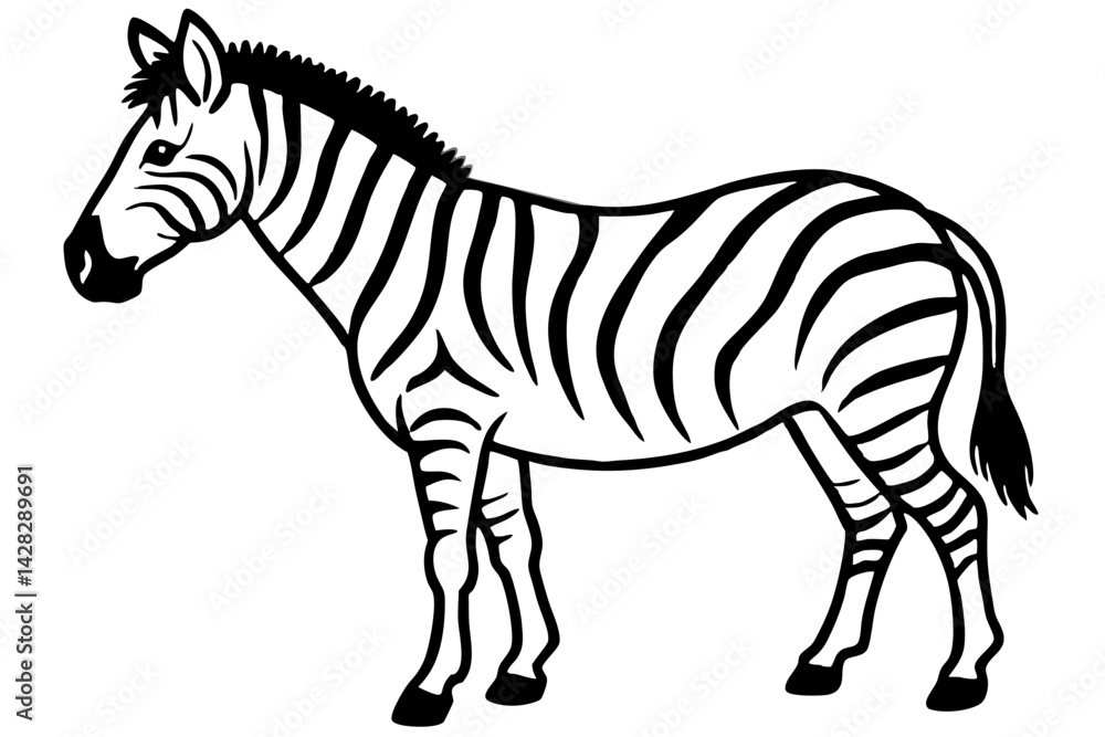 Fototapeta premium Graceful Striped Illustration