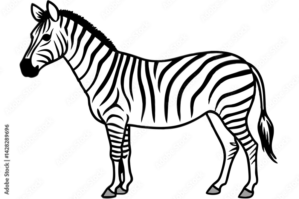 Fototapeta premium Graceful Striped Illustration