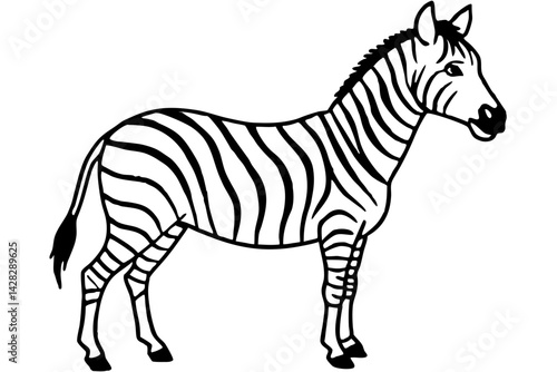 Graceful Striped Illustration