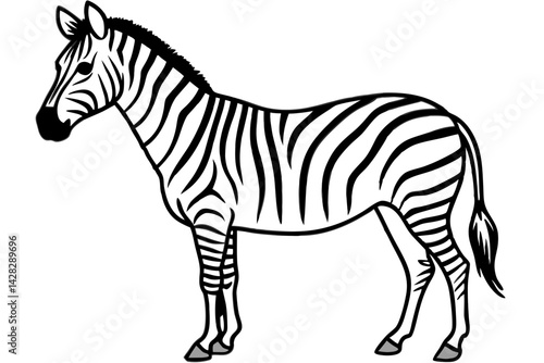 Graceful Striped Illustration