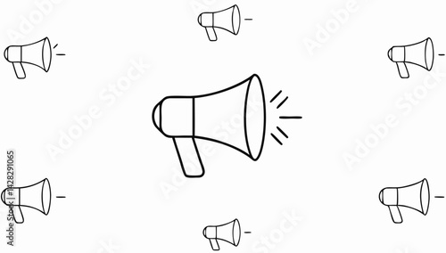 megaphone  loudspeaker  speaker  bullhorn alert  v (1).eps