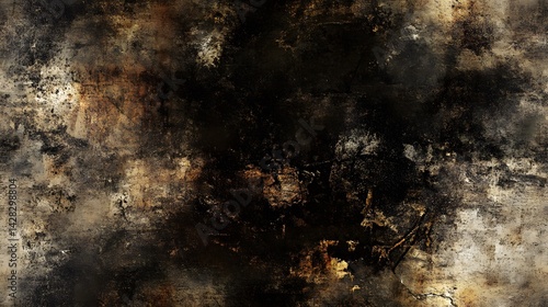 Textural depiction of a scorched, distressed surface.