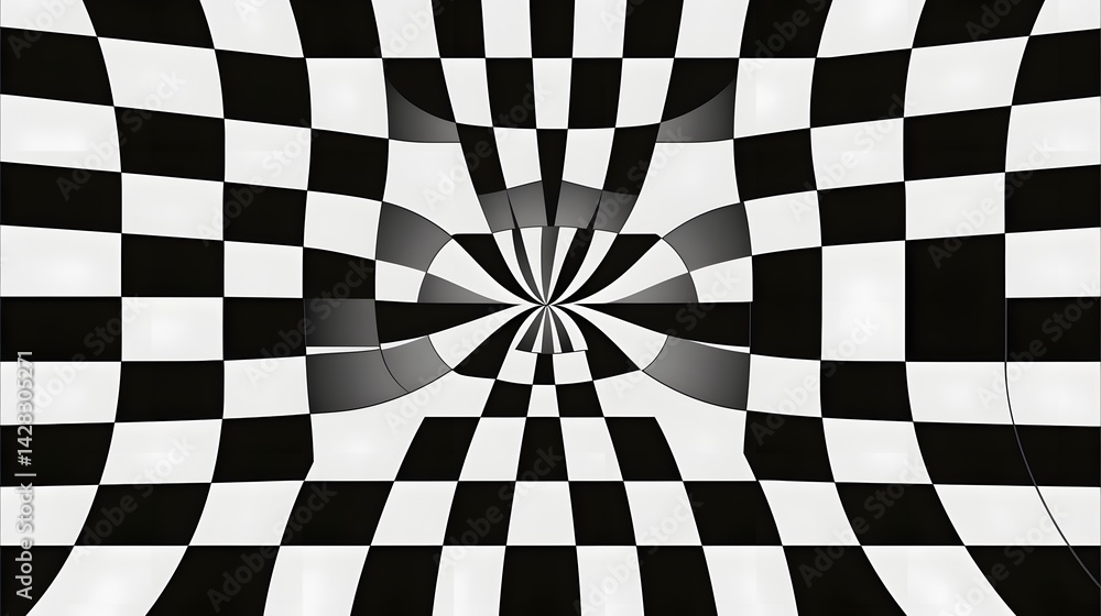 Obraz premium Checkerboard Grid Texture