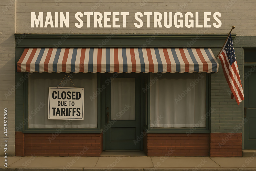 A small American storefront with A small American storefront with