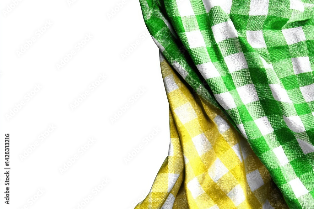 Draped Checkered Fabric Draped Checkered Fabric