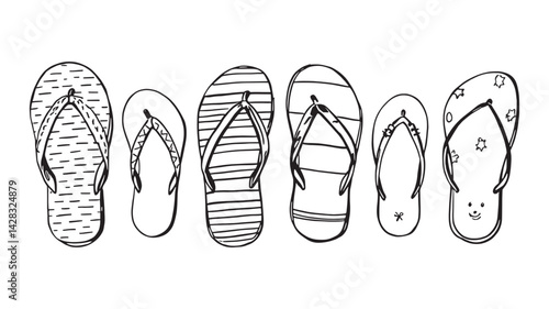 Flash sale line art elegant sketch for special offer promotion