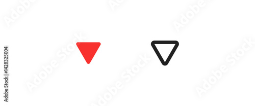 Red Triangle Down
