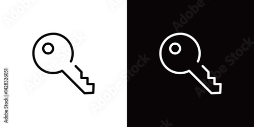 鍵のラインアイコン