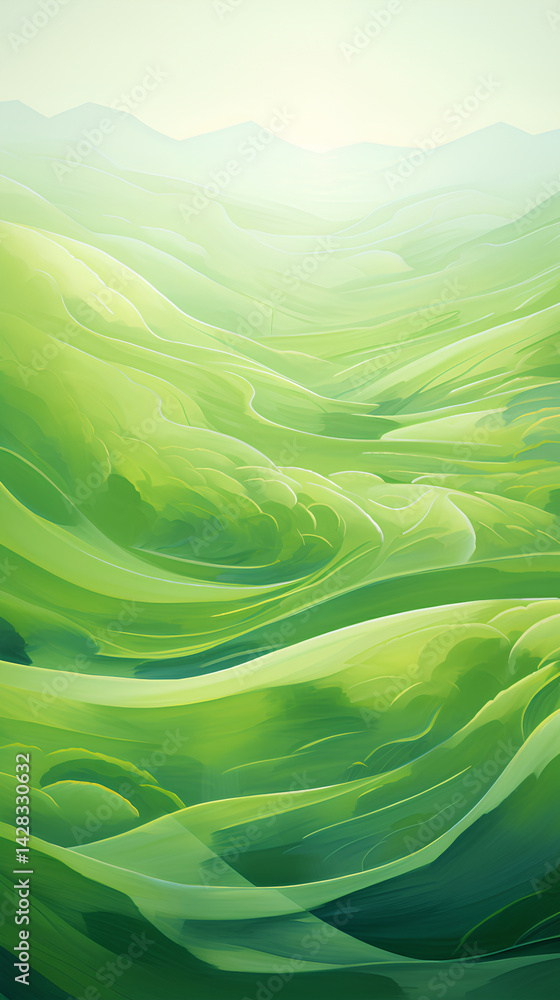 Obraz premium green field landscape