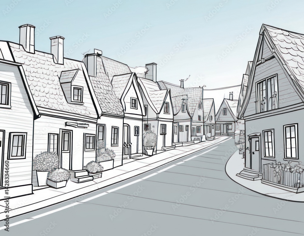 Quaint Town Street Quaint Town Street