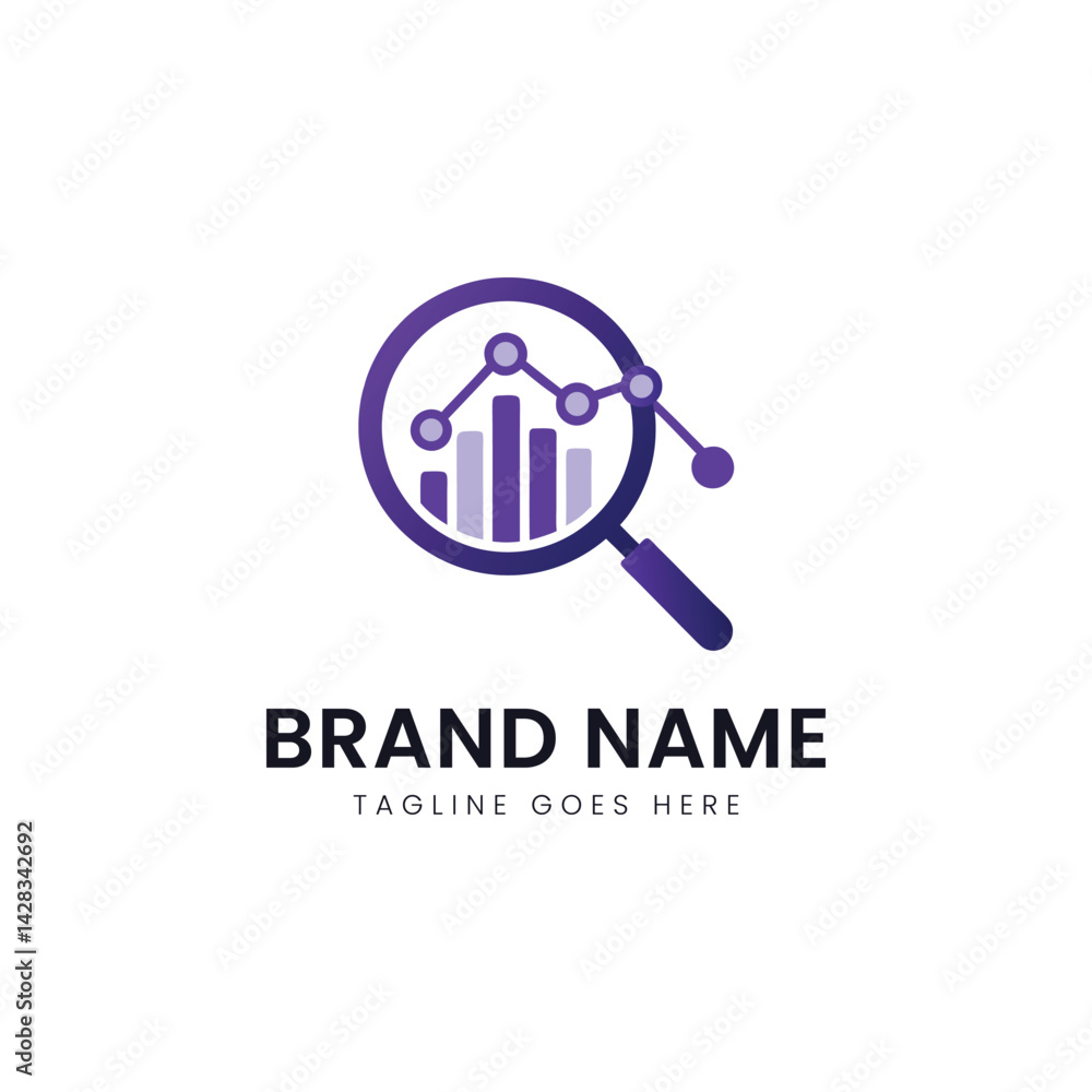 A stylized logo featuring a magnifying glass inspecting a growth chart. The design uses shades of purple, conveying professionalism and attention to data analysis. A stylized logo featuring a magnifying glass inspecting a growth chart. The design uses shades of purple, conveying professionalism and attention to data analysis.