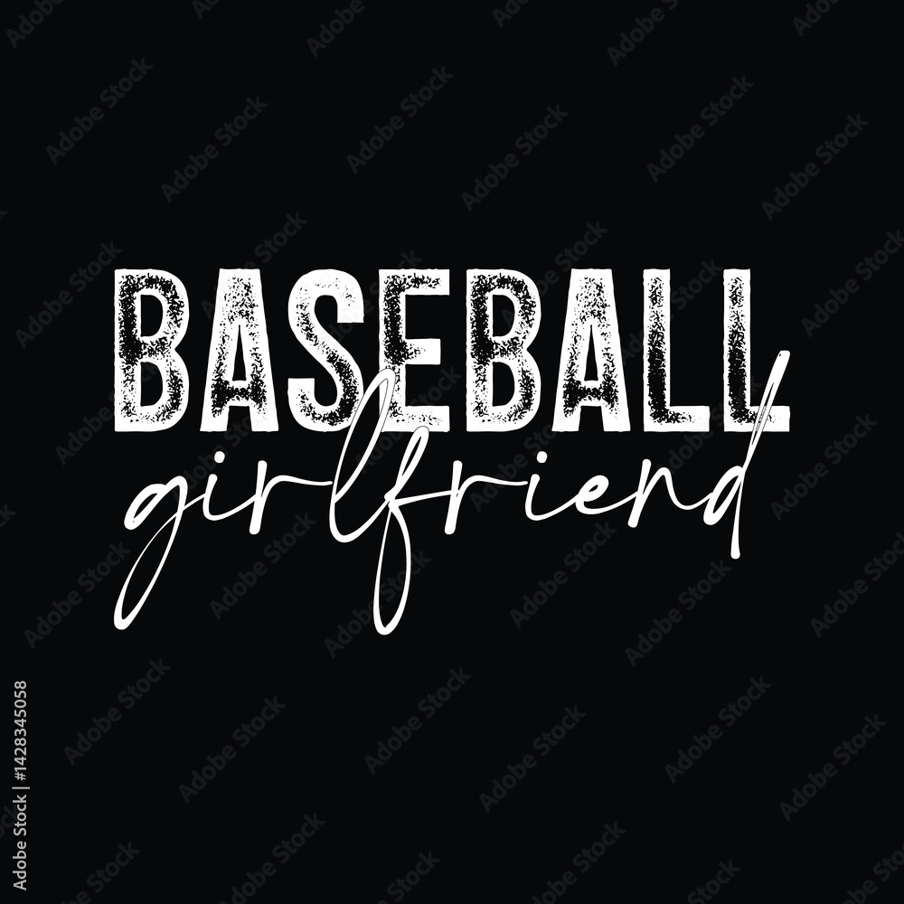 Obraz premium Baseball Girlfriend.eps