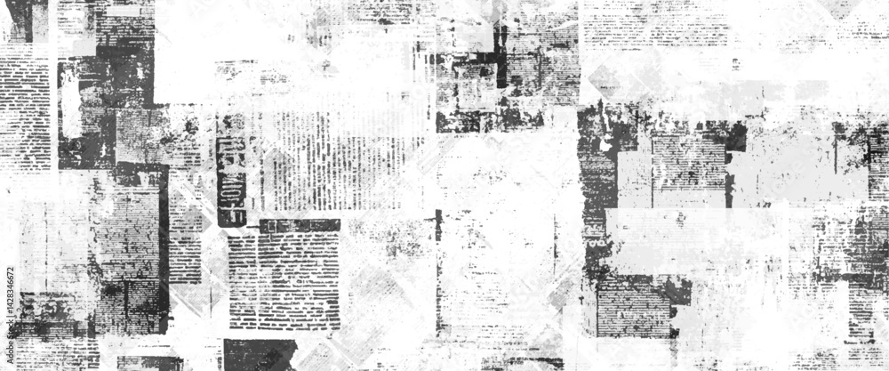 Fototapeta premium Vector new style vintage newspapers