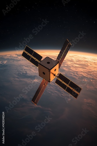 CubeSat Orbiting Earth