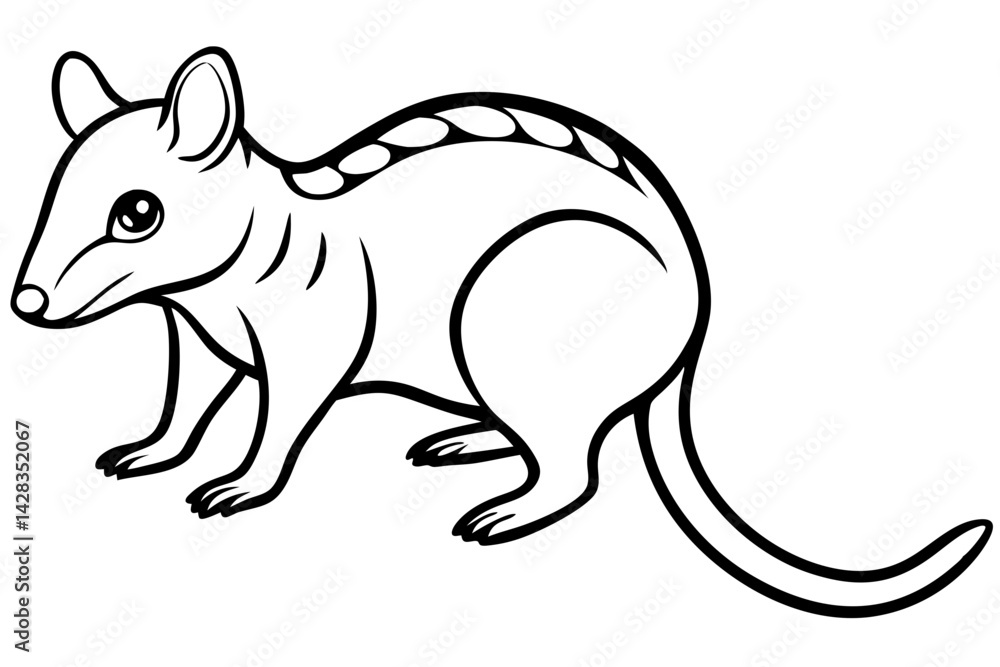Obraz premium Quoll Ink Sketch