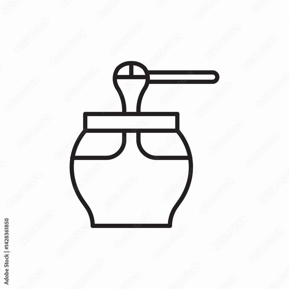 Obraz premium honey icon vector sign