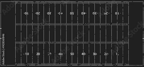 American football field, chalk drawing scheme, football nfl, offense and defense, playbook yard, line grid marker, vector illustration