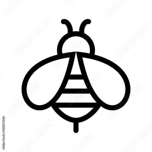 Bee icon vector image. Suitable for mobile apps, web apps and print media.