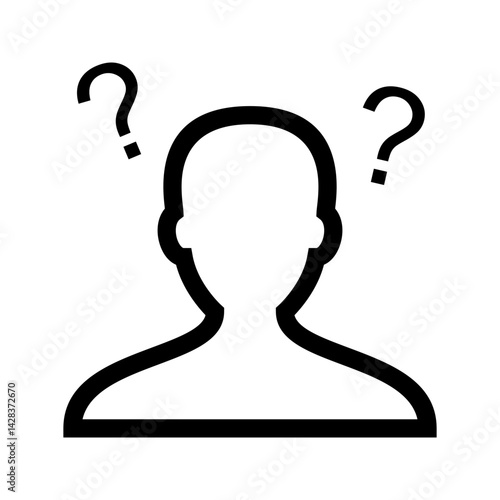 Confused icon vector image. Suitable for mobile apps, web apps and print media.