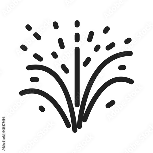 Fireworks icon vector image. Suitable for mobile apps, web apps and print media.