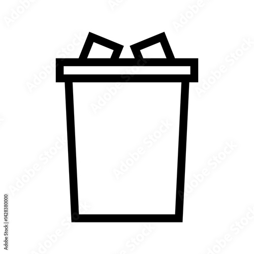 Garbage icon vector image. Suitable for mobile apps, web apps and print media.