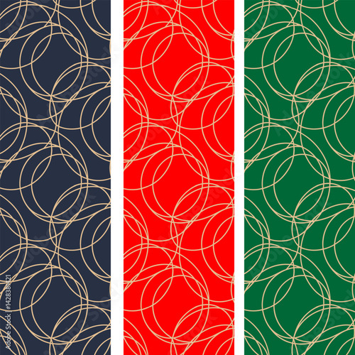 High-Resolution Seamless Pattern with Complex Geometric Symmetry