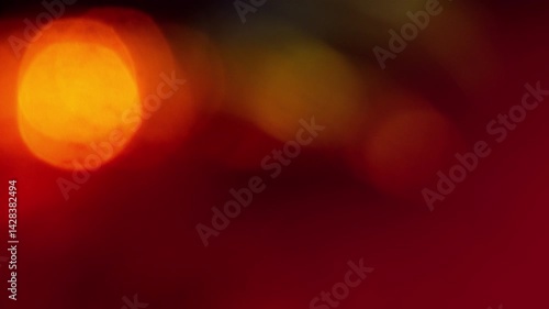 Hot vivid bright shiny red ray flash light leak bokeh background 