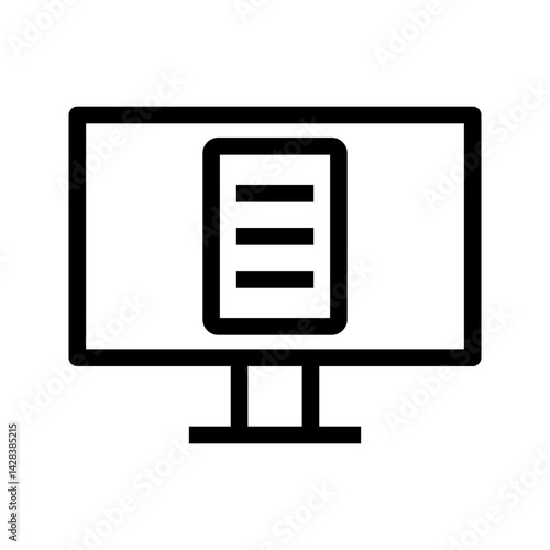 Online Lectures icon vector image. Suitable for mobile apps, web apps and print media.