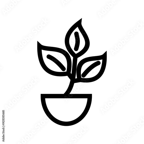Plant icon vector image. Suitable for mobile apps, web apps and print media.