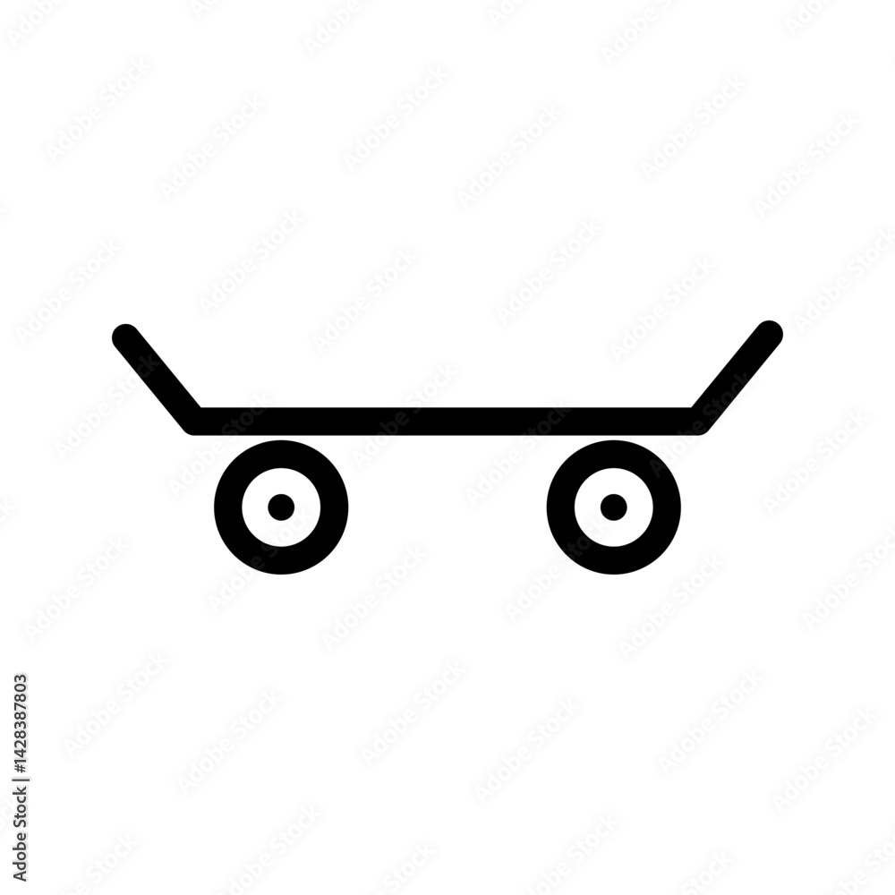 Skates icon vector image. Suitable for mobile apps, web apps and print media.