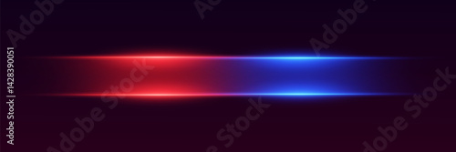 Glowing red and blue lines of light and sparks.