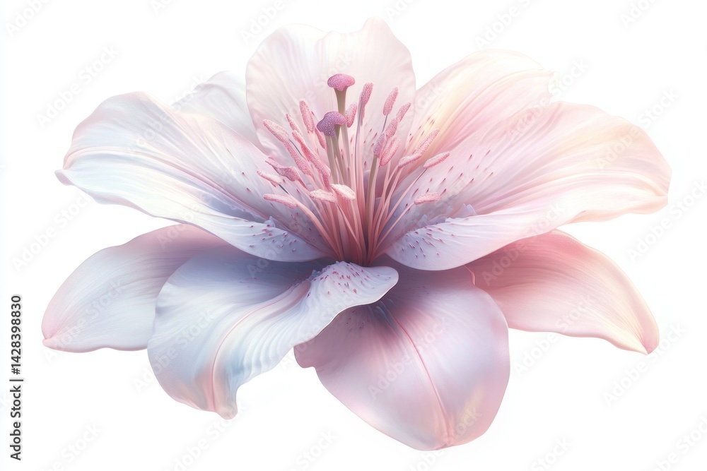 Delicate Pastel Lily Bloom Delicate Pastel Lily Bloom