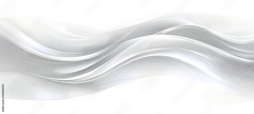 Obraz premium A minimalistic flow curve on a white background reveals a sense of elegance and fluidity.