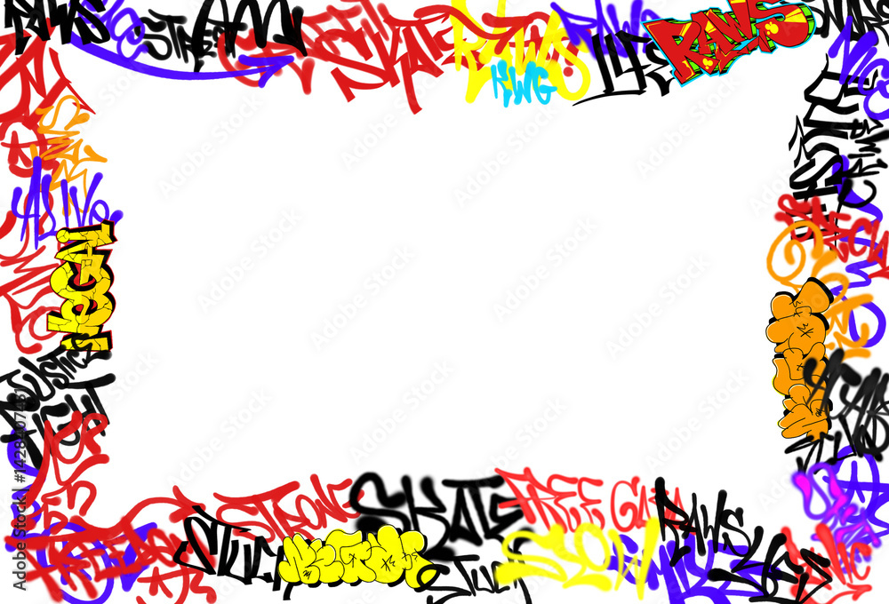 Fototapeta premium transparent background graffiti isolated hand drawn style