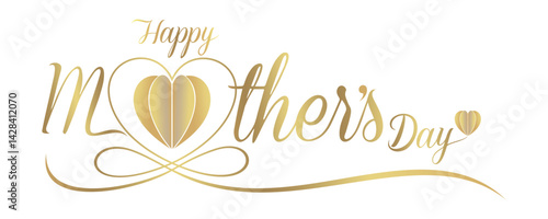 happy mother's day.letter decoration vector illustration