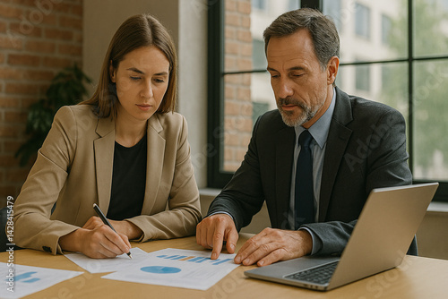 businesspeople working together