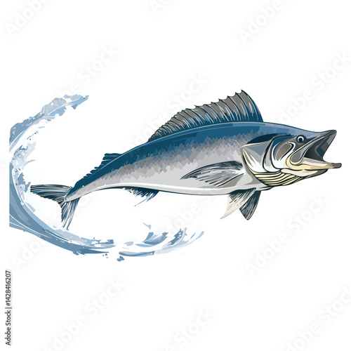 Tarpon Leaping in Water