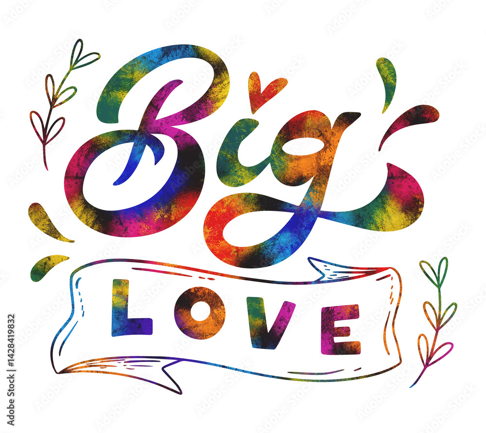 Wedding lettering big love