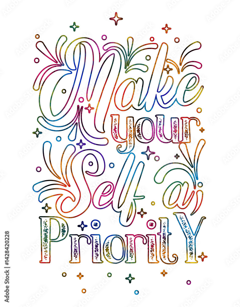Make yourself a priority Motivational quotes inspirational quotes printable Print