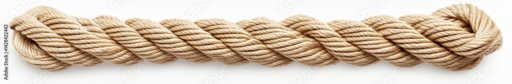 Twisted beige rope isolated on white background. (1) Twisted beige rope isolated on white background. (1)