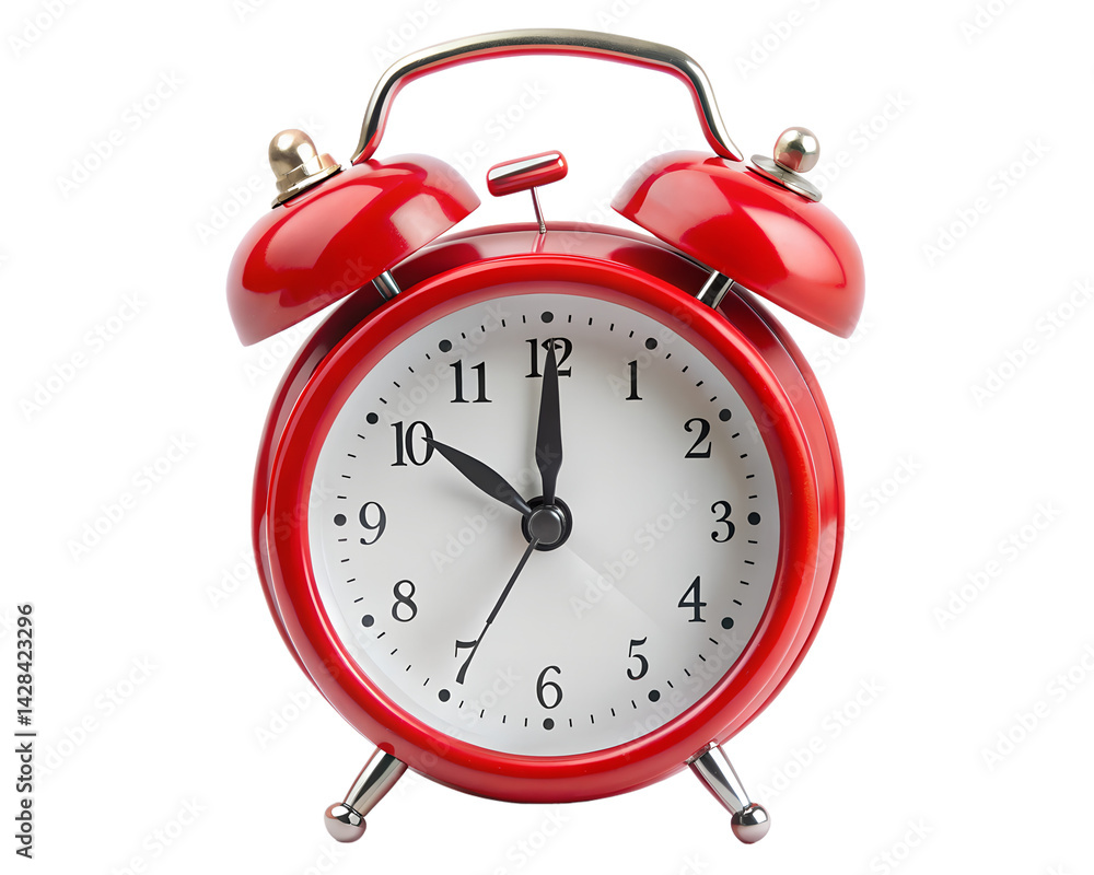 Alarm Clock in Red Color Alarm Clock in Red Color