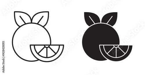 Citrus fruit icon